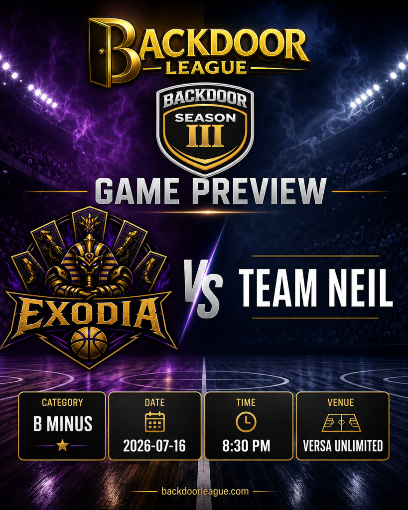 EXODIA vs TEAM NEIL Set for a High-Stakes B Minus Clash at Versa Unlimited