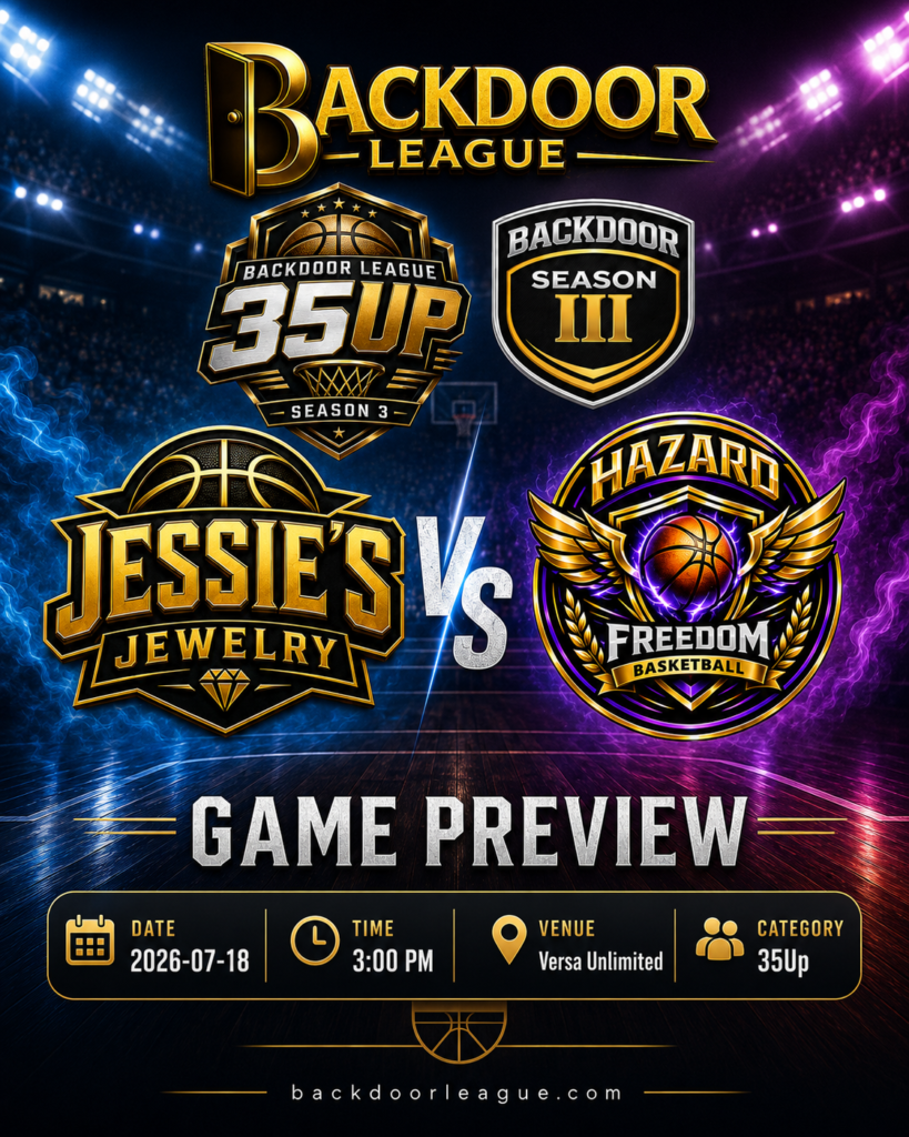 TEAM JESSIE’S vs TEAM HAZZARD Scheduled Game Preview in BackDoor League 35Up Division