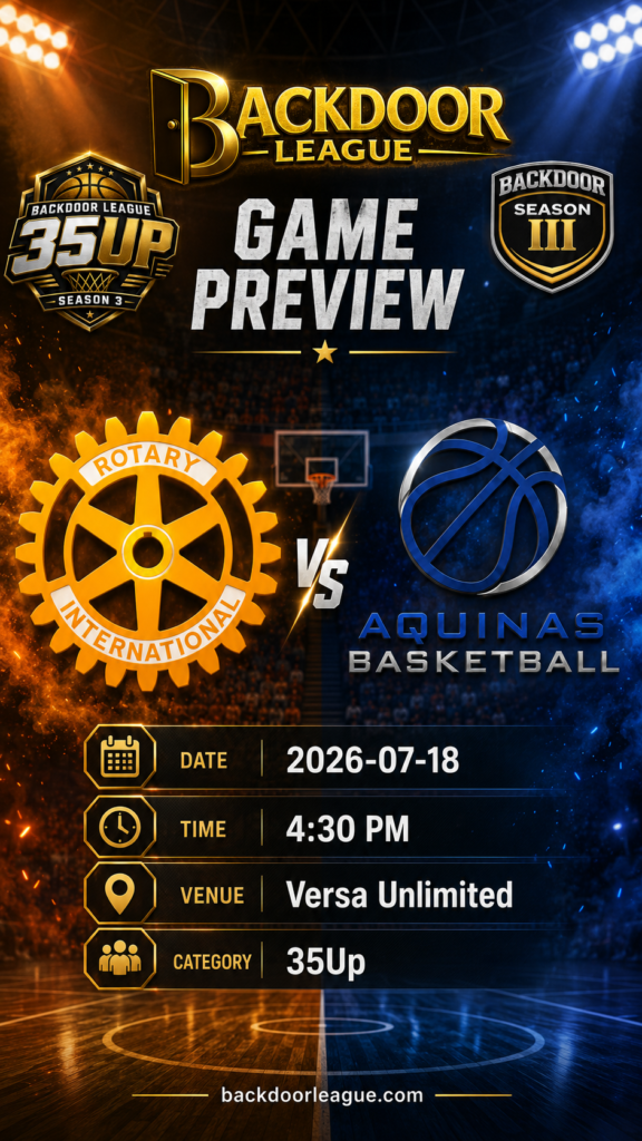 ROTARY vs AQUINAS Scheduled Game Preview: Clash of 35Up Contenders at Versa Unlimited