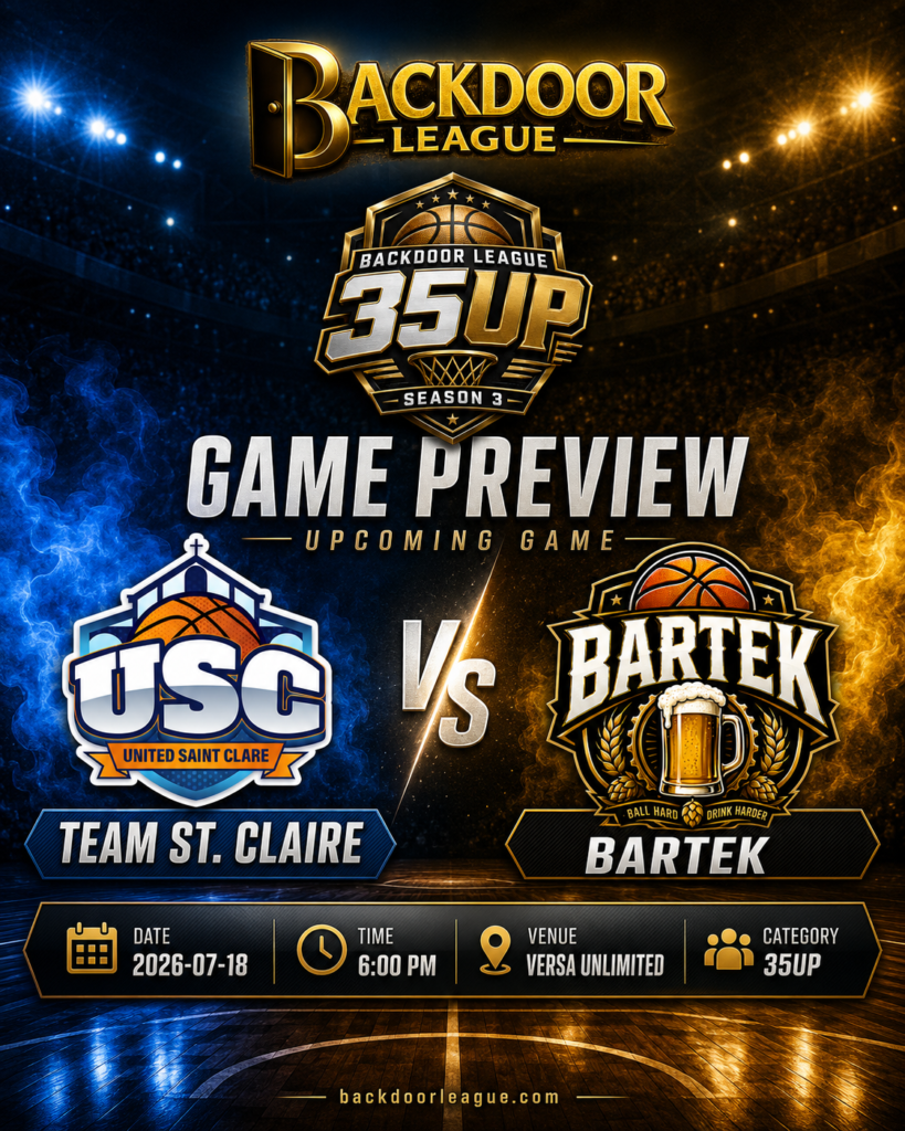 TEAM ST. CLAIRE vs BARTEK Scheduled Clash at Versa Unlimited on July 18, 2026