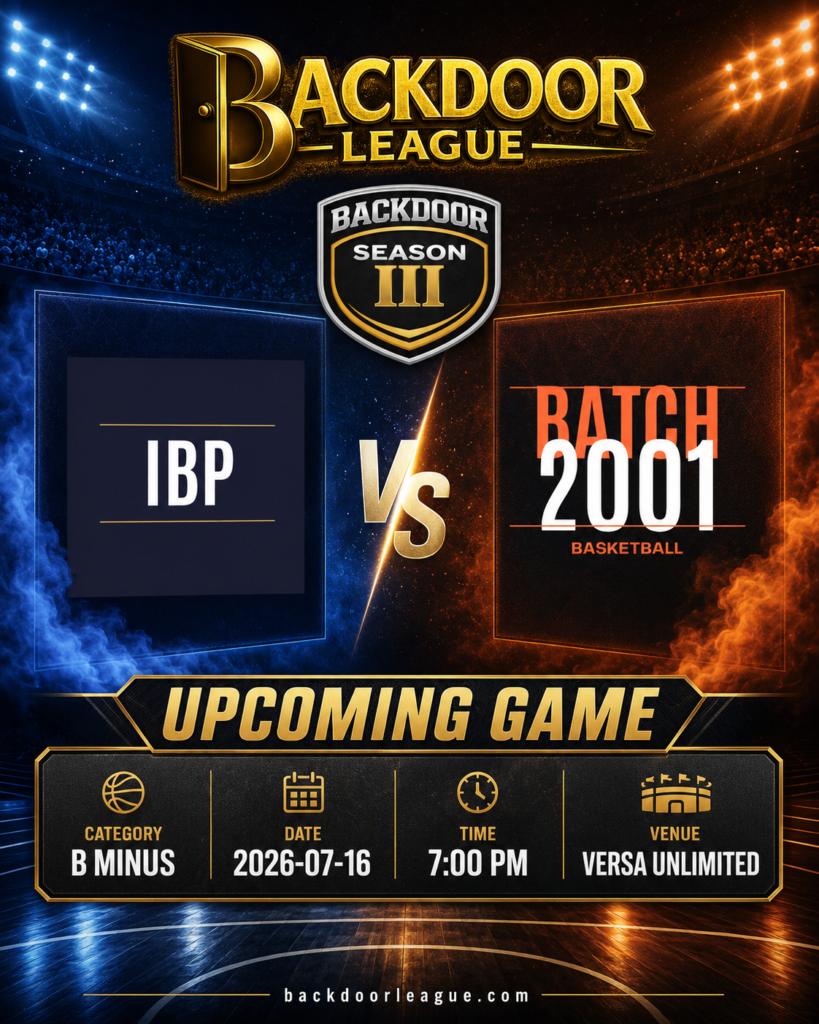 IBP vs BATCH 2001 Scheduled Game Preview: Tuguegarao’s B Minus Battle at Versa Unlimited