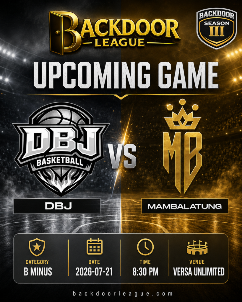 DBJ vs MAMBALATUNG Set for Intense B Minus Clash at Versa Unlimited