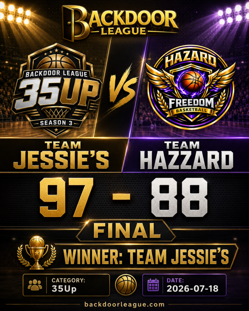 TEAM JESSIE’S Edges TEAM HAZZARD 97-88 in 35Up Thriller at Versa Unlimited