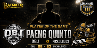 PAENG QUINTO Shines as Player of the Game in DBJ’s Narrow Win Over PICKOLBUDS