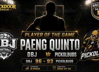 PAENG QUINTO Shines as Player of the Game in DBJ’s Narrow Win Over PICKOLBUDS