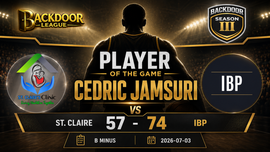 Cedric Jamsuri Shines as Player of the Game in IBP’s Victory Over St. Claire