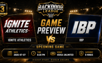 IGNITE ATHLETICS vs IBP: B Minus Matchup Set for July 7 at Versa Unlimited