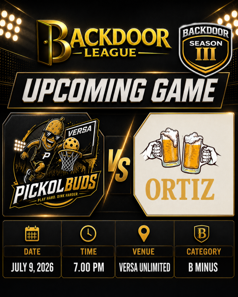 PICKOLBUDS vs ORTIZ: Key B Minus Division Clash at Versa Unlimited